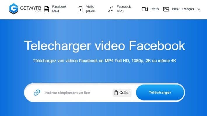 Telecharger video Facebook rapidement sans compte ni inscription avec GetMyFb